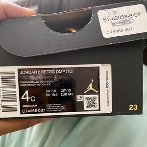 * BRAND NEW * Jordan 6 Retro